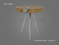 Stylish Molten Wood End Table  image 2